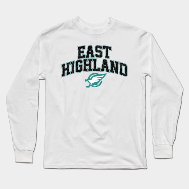 East Highland High School (Variant) Long Sleeve T-Shirt by huckblade